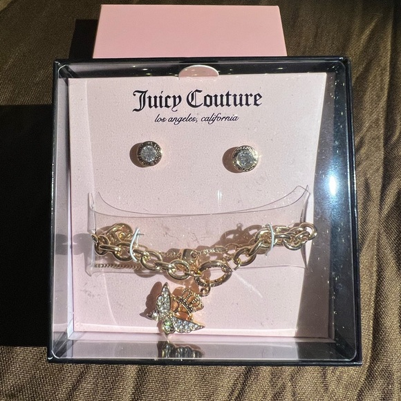 Juicy Couture Earrings & Bracelet- New in Box - Picture 2 of 4